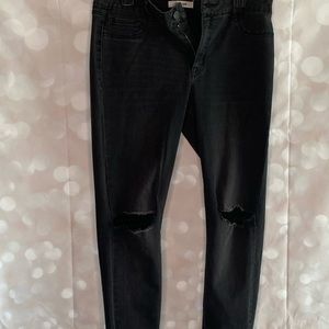 Black Distressed Jeans